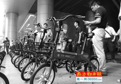 共享助动单车登陆深圳骑行更省力